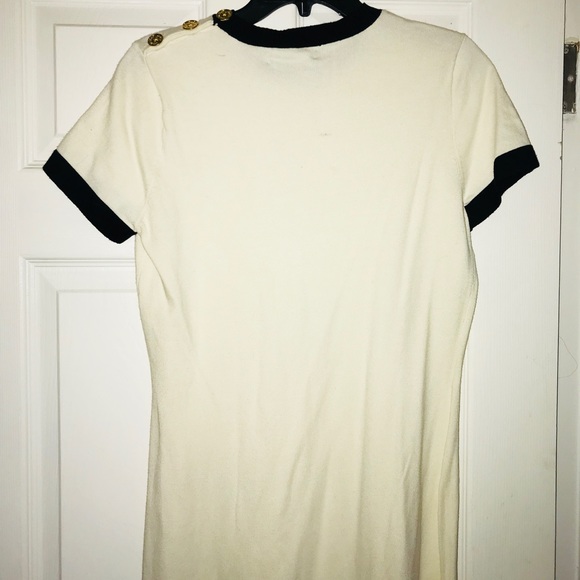 Cream and black knit sweater dress - Picture 4 of 9